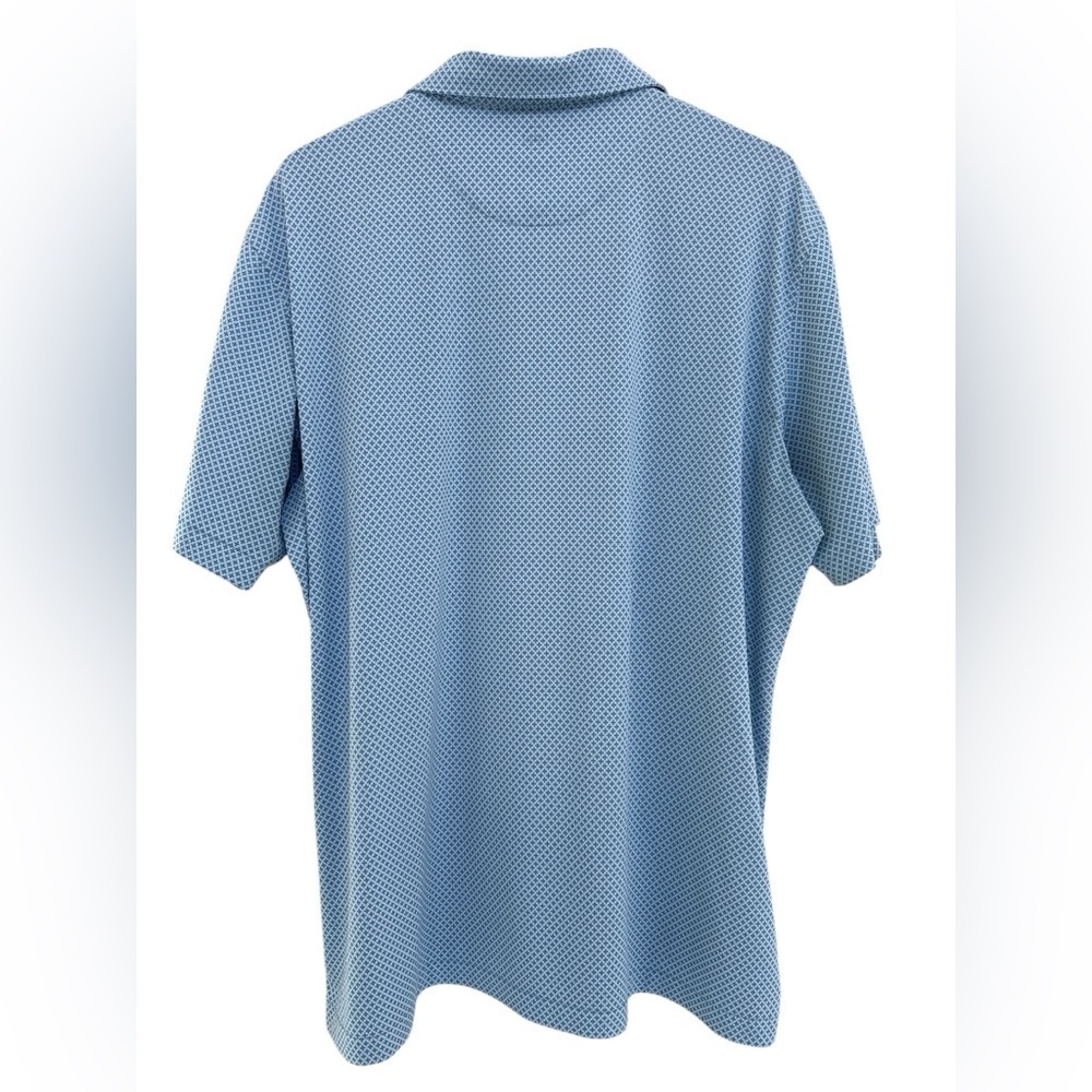 Peter Millar Crown Crafted Men's Light Blue Golf Polo Shirt - Picture 5 of 6
